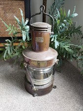Vintage ANCHOR COPPER & BRASS SHIPS LANTERN HUGE SIZE 55cm Tall Glasgow 