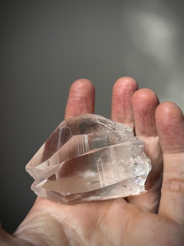Lemurian quartz crystal - quartz, twin