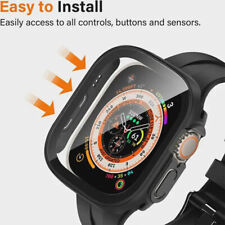 Apple Watch Ultra 2 & 1  (49mm) Full Case Cover Tempered Glass Screen Protector