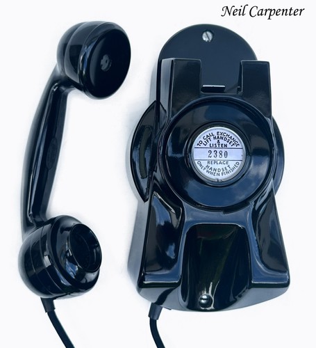 Black bakelite gec wall - bakelite,