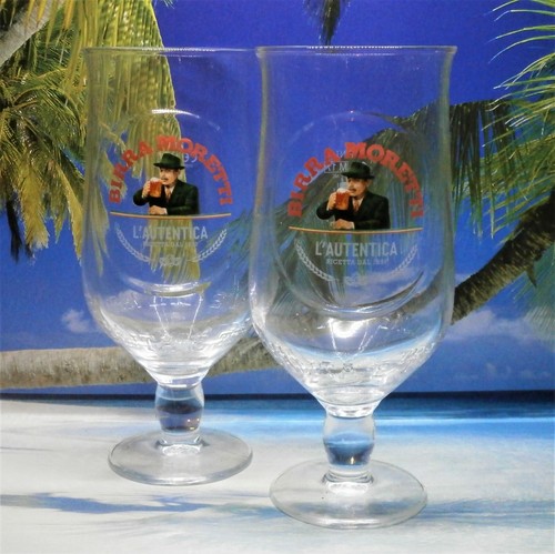 Birra moretti pint - pint, glasses