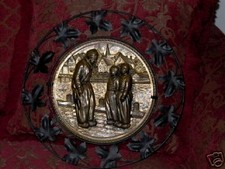 Lombard England Brass Plaque