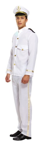 Adult mens white captain - mens,