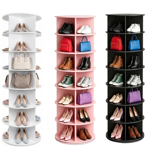 Tier rotating shoe rack - 7,