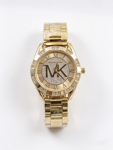 Gold watch for ladies - mk,
