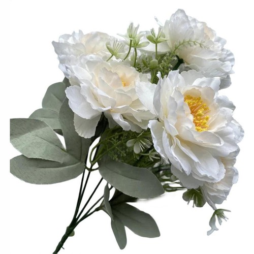 Silk peony bouquet for living - silk,