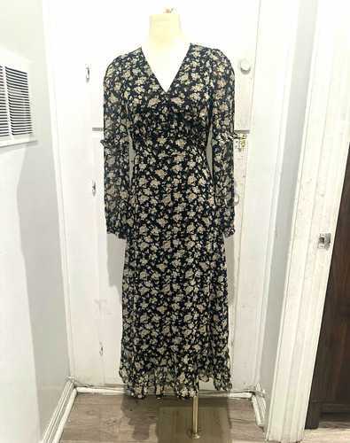 Zara black white floral - white,