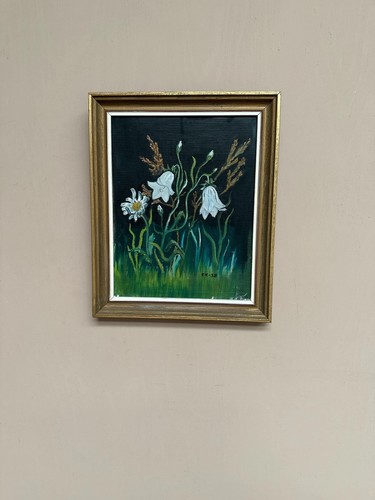 Mid century oil - on, panel