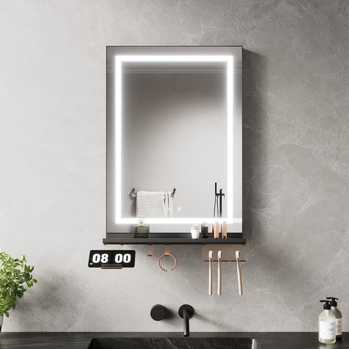 White led bathroom mirror - led, with