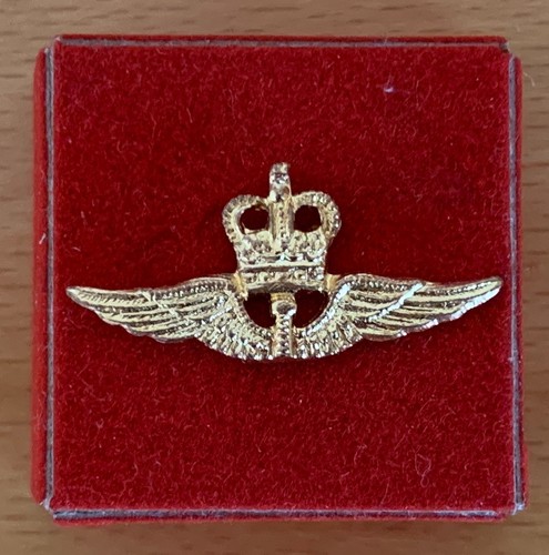Gold coloured pin badge - gold-coloured, pin-on