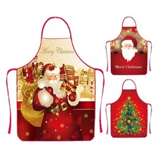 Christmas Apron Waterproof Bib Cooking Chef Decorative Cooking Aprons for Family