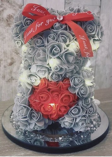 Bear with forever - with, roses