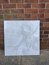 60x60 High Gloss Porcelain ONYX Tile White Marble Effect - 20 SQM