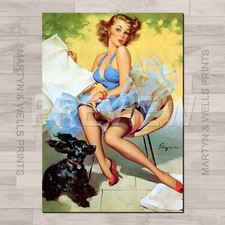 Gil Elvgren print. In a
