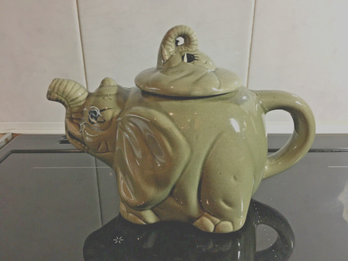 Vintage elephant teapot - elephant,