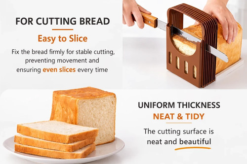 Foldable compact bread - compact, slicer
