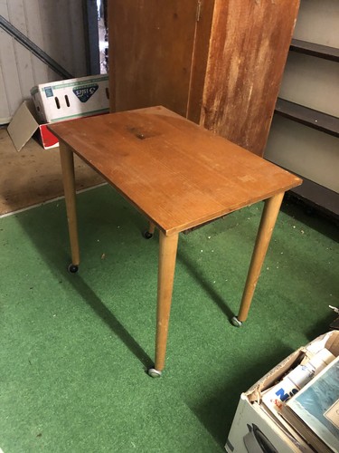 Vintage wooden side table - wooden,