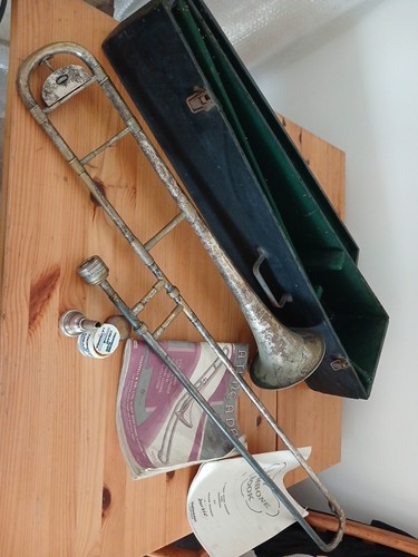 Boosey vintage trombone - &,