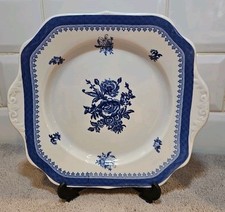 WEDGWOOD Springfield large Square Cake plate Platter 10" x 9"