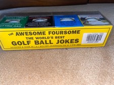GOLF BALL JOKES Secret Santa Novelty Used Balls Joke Gag Gift for Golfers Set 4