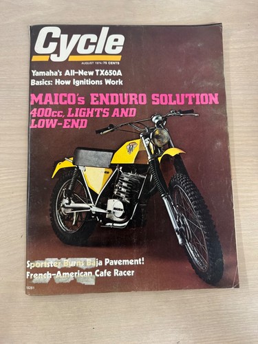 Cycle magazine august 1974 - cycle,