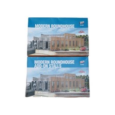 Walthers Cornerstone Modern Roundhouse & Add-on Stalls Kit HO Scale 2003 READ DE