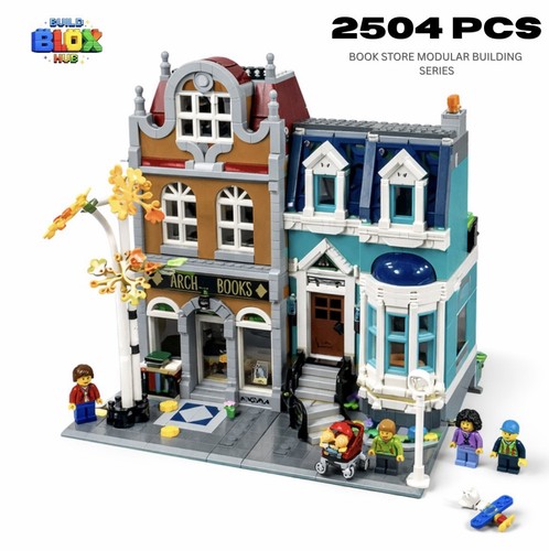 Bookshop 2504pcs modular - bookshop,
