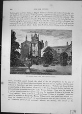 Antique Old Print College