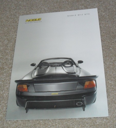 Noble m12 gtc - gtc, brochure