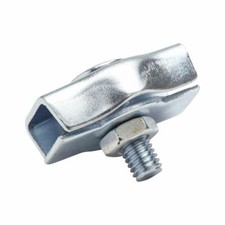 SIMPLEX DUPLEX EGG SHAPE U BOLT THIMBLE STEEL WIRE GRIPS CLAMP CLIPS ROPE CABLE