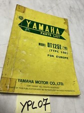 Yamaha Dt125e 1g0 1976 125 Dte Catalogue Spare Parts List Dt E