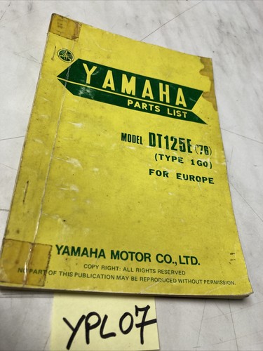 Yamaha dt125e 1g0 1976 125 - yamaha,