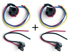H7 H4 Headlight 2 +3 Pin Cable Plug Replace Bulb Holder Repair Connector 2 Pairs