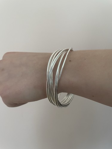 Silver bracelet and - ,