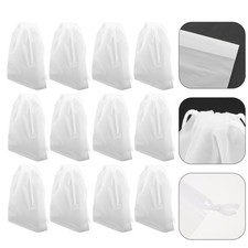 15pcs Practical Home Wash Bags Laundry Bags Plastic Drawstring Laundry