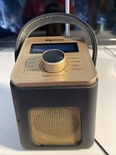 Maxtek Mini DAB and FM Radio Stylish Black & Gold AC/DC Adapter Working