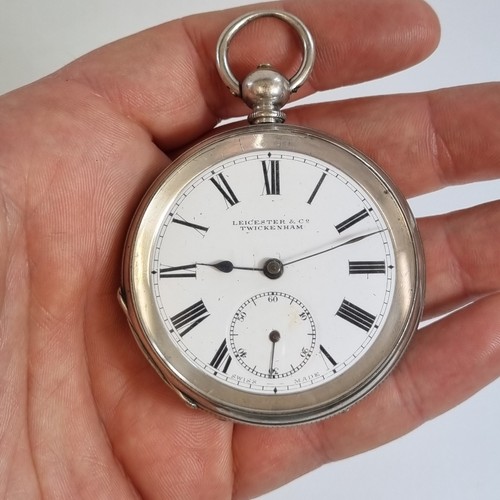 Antique silver cased pocket - cased,