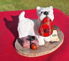 West Highland terrier,Notes, the Leonardo collection, figurine ornament,'Westie'
