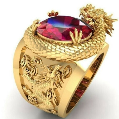 18k gold filled - gold, dragon