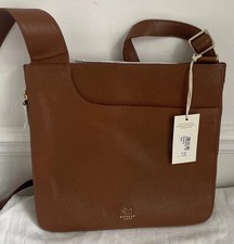 Radley Cross Body Bag Messenger Large POCKETS 10241 Tan Leather MRP £135 New!!