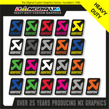 AKRAPOVIC EXHAUST STICKER DECALS GRAPHICS MOTOCROSS MANY COLOURS