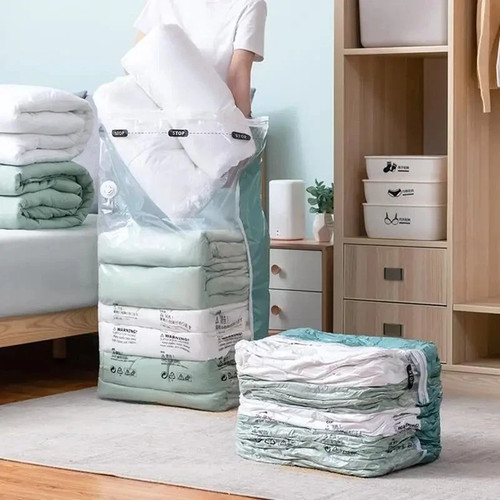 Pump vacuum storage bags - no‑pump,