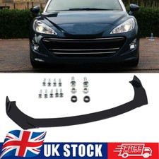 Gloss Black Front Bumper Spoiler Lip Splitter Body Kit For Peugeot RCZ 2010-2015