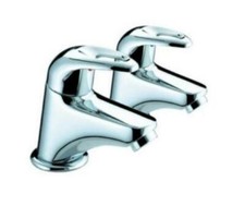 Bristan J 3/4 C Java Single Lever Bath Taps for Hot & Cold Water Chrome Plated