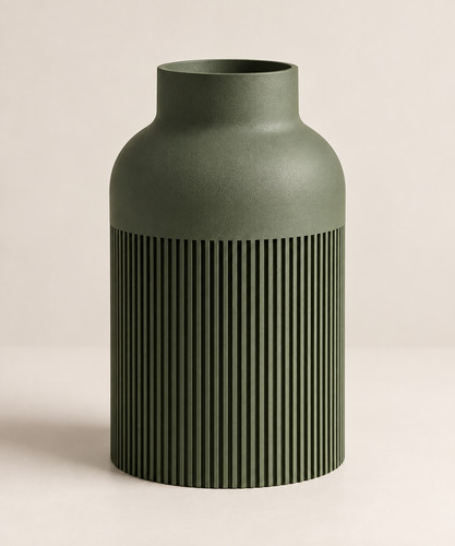 Hiku printed vase large - vase,