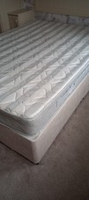 4ft6 Double Divan Bed Base with Mattress