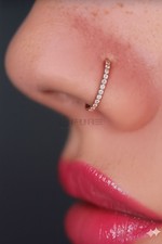 Sterling Silver Crystal Hoop