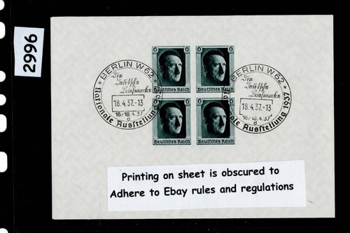Stamp sheet imperf b103 1937 - sheet,
