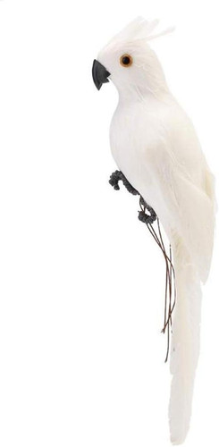 White artificial parrot life - white,