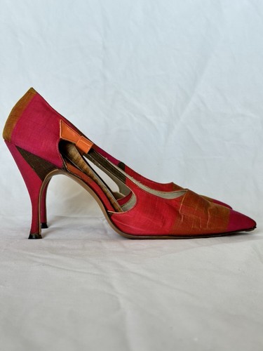 Colorful 1960s vintage heels - colorful,